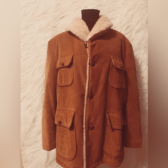 Shanhouse Corduroy Fuzzy Collar Men’s Jacket - Picture 3 of 11